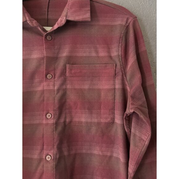 Maroon Burgundy Lululemon Button Down Long Sleeve Men’s Sz Large - Picture 3 of 7